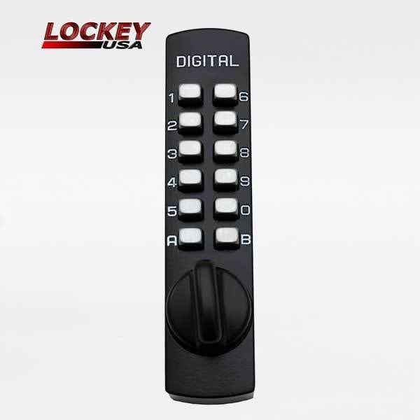 Lockey C-170 Surface Mount Cam Cabinet Lock - Jet Black finish. LK-C170-JB - main